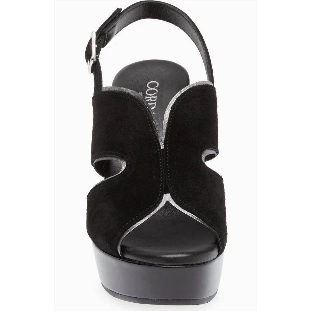 NEW CORDANI toni slingback heels in black suede - Picture 4 of 6